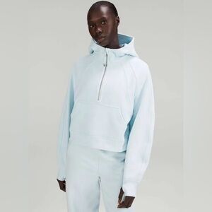 Lululemon Half Zip Scuba Hoodie Powder Blue